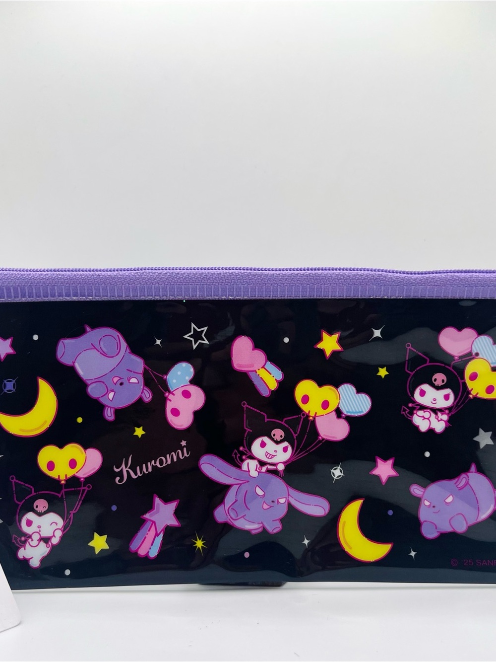 Kuromi Moon & Hearts with Baku Zipper Pouch